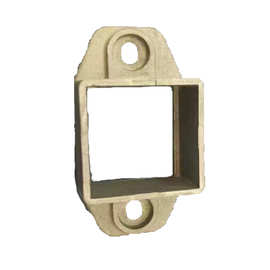 护栏铝艺配件 可沉头底座耳座 批发 35*35加厚铝艺固定座