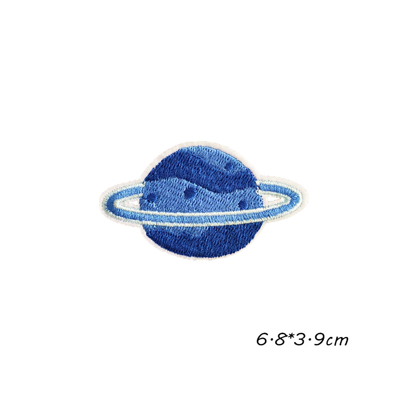 爱泽刺绣布贴 电脑绣花 徽章宇宙星球外星人 diy补丁服装辅料现货