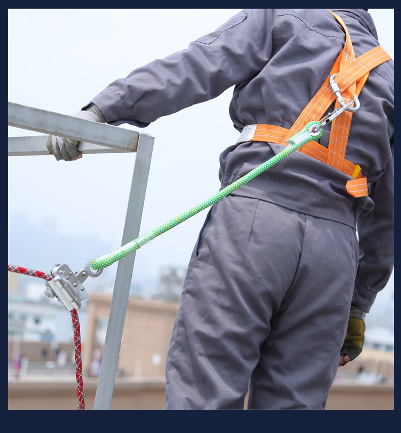 欣达高空安全绳自锁器防坠落防坠扣止坠器自动抓绳卡绳锁绳保护器