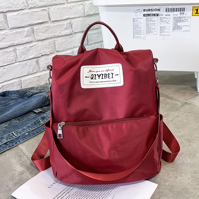 Backpack Women's Korean Style 2019 New Fashion Shoulder Hand-Carrying Dual-Use Women's Bag Fashion Backpack Women's Cross-Border