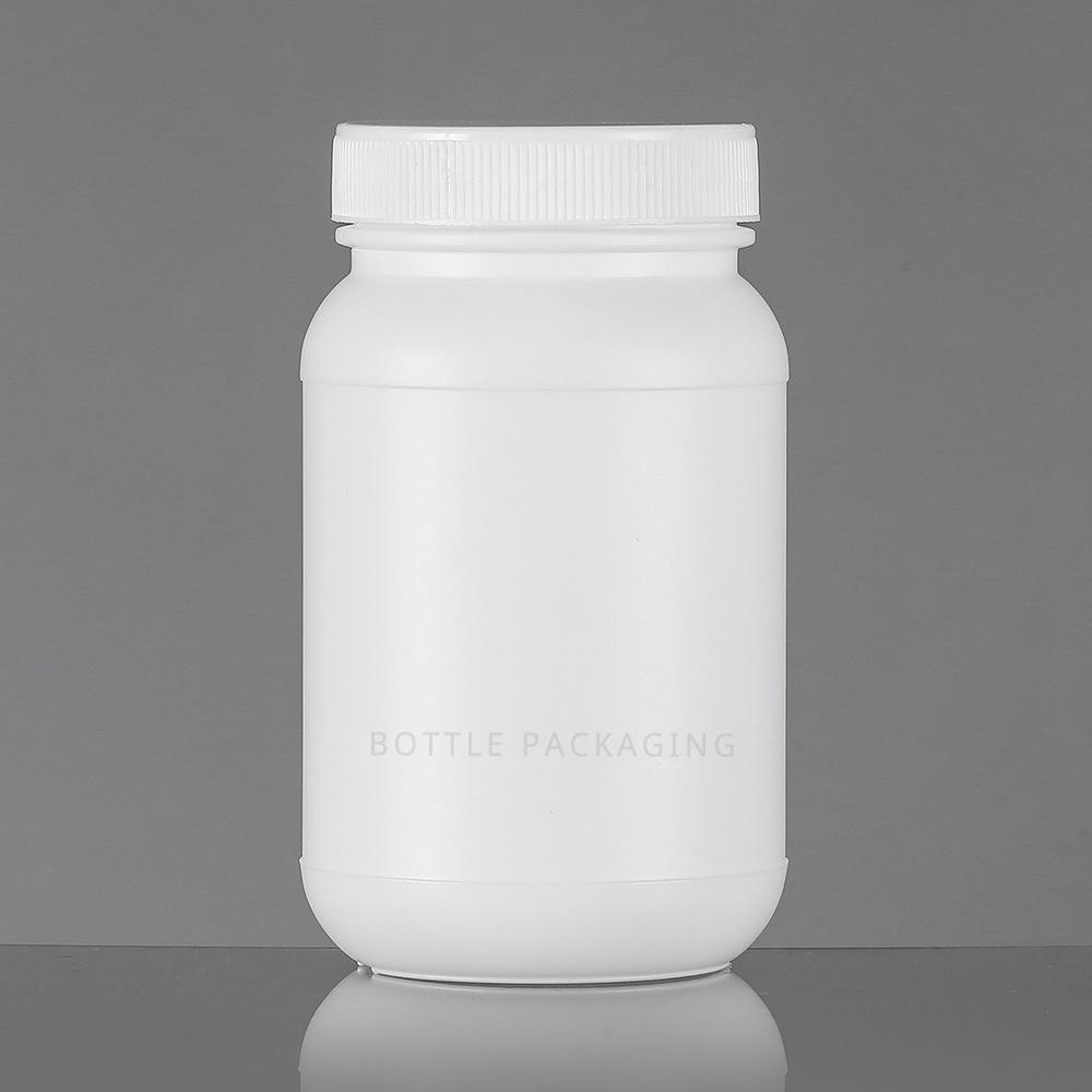 200ml 400ml保健药品医药hdpe吹塑包装罐 宠物食品粉剂胶囊塑料瓶