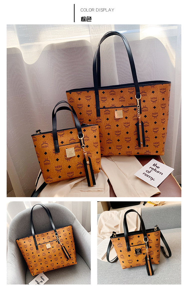 韩版风范mgm网红高级感包包女气质感女包 2019新款时尚单肩托特包