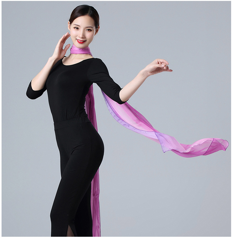 华宇舞蹈形体礼仪训练服长丝巾形态礼仪优雅名媛女子学堂围脖长款