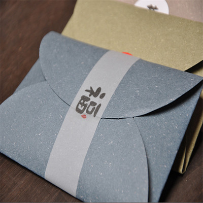 食品礼品包装感谢福囍礼手作茶包装封口纸 半透明腰封 硫酸纸封条