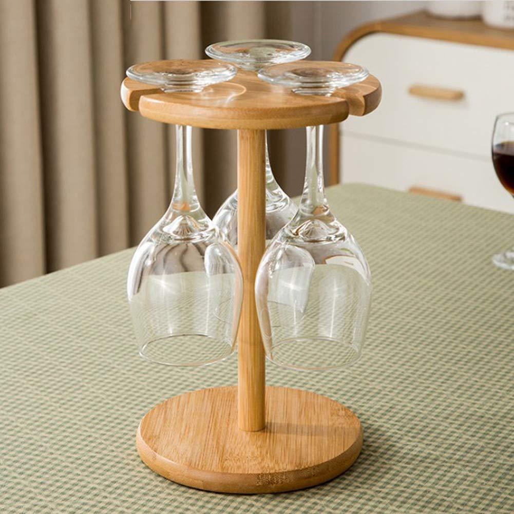 竹制红酒酒杯支架 室内外红酒杯存放架 悬挂式酒杯置物架