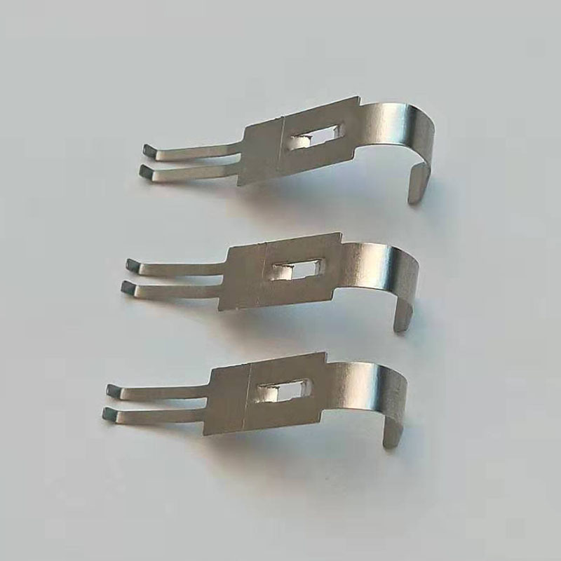 不锈钢316勾形电池弹片接触片 医疗用品电池仓测温仪电池导电弹片