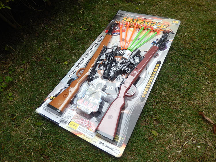 873 游戏款软弹枪批发398b-8 98k玩具枪双枪 抖音同款灭绳软弹枪