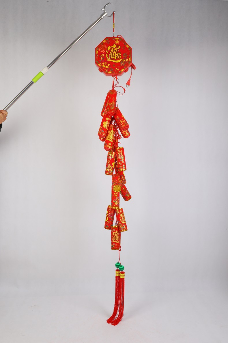 厂家直销中号十响电款仿真电子鞭炮 4炸结婚 生日 电子鞭炮