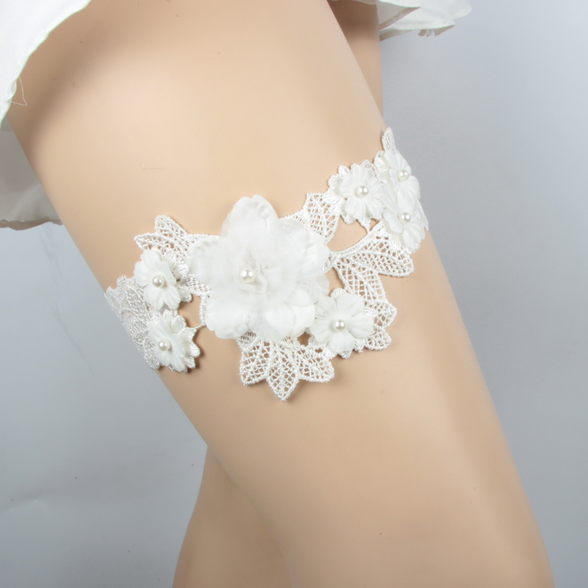 2019亚马逊弹力蕾丝新娘袜带 腿带 腿圈 欧美原创风格ht987