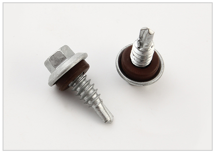 外六角钻尾螺丝 带复合垫片防水燕尾螺钉 多规格自攻自钻螺丝