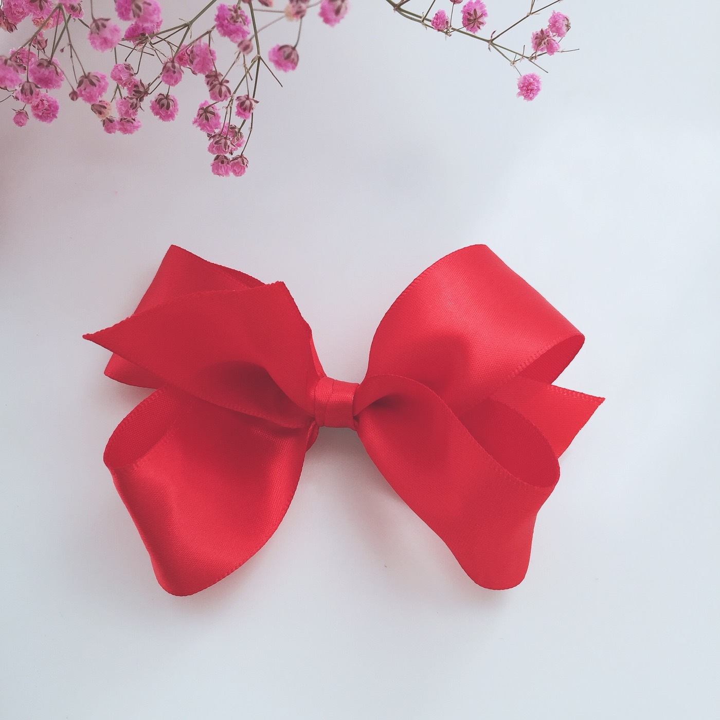 韩国女童大蝴蝶结纯手工发夹 卡子 女宝宝可爱边夹 批发 一件代发