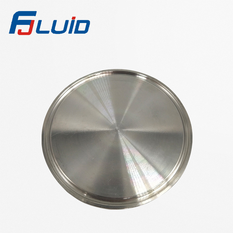 批发不锈钢卫生级快装盲板304316l快装堵片闷板快接管件堵头