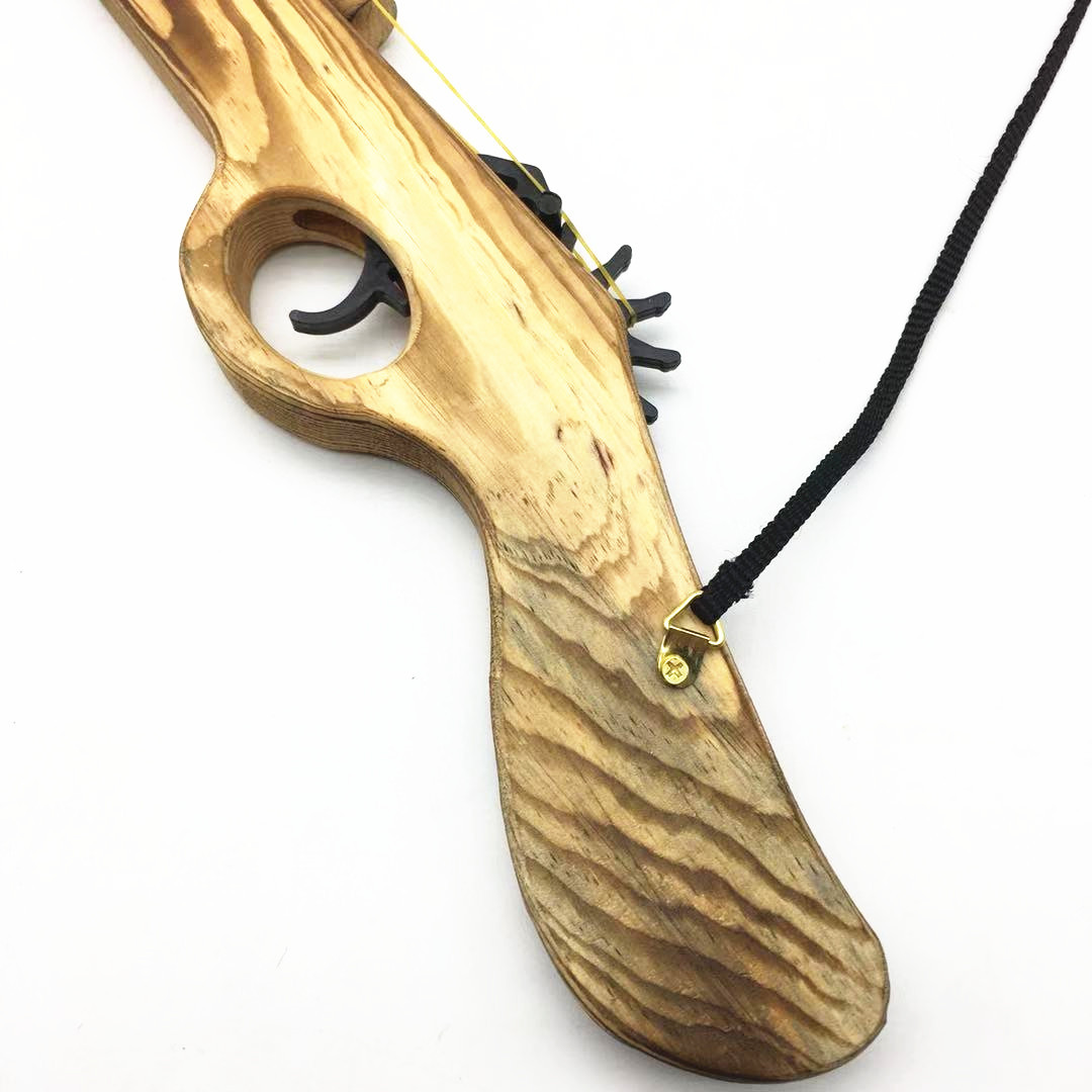 木质打皮筋枪木头洋枪长木抢儿童怀旧玩具旅游景区庙会热销工艺品