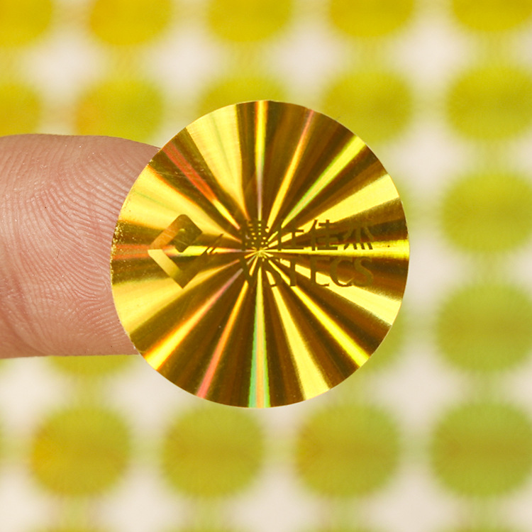 厂家定制不干胶印刷镭射 亮金亮银防水耐高温变色不干胶贴纸标签