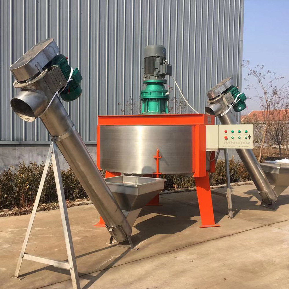 干粉搅拌机 全自动粉剂肥料搅拌机设备 搅拌机成套设备视频 新品