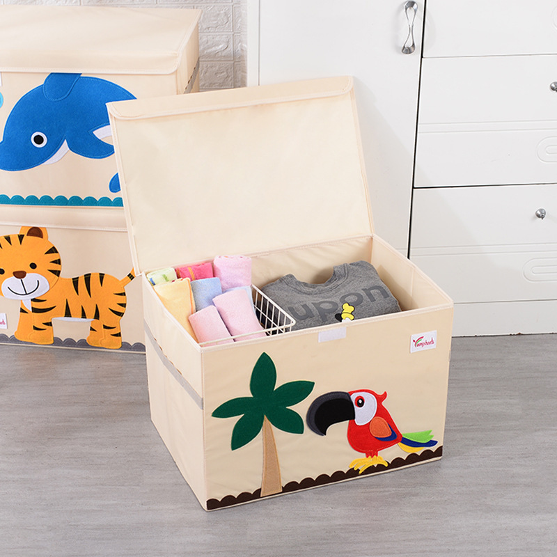 Children's Toy Storage Box Storage Box Baby Cartoon Large Storage Box Toy Clothes Storage Factory Direct Sales