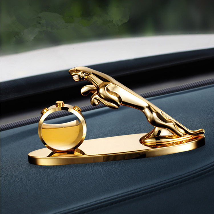 汽车饰品合金捷豹香水座 车摆件高档金属香水座 各类金属摆件定做