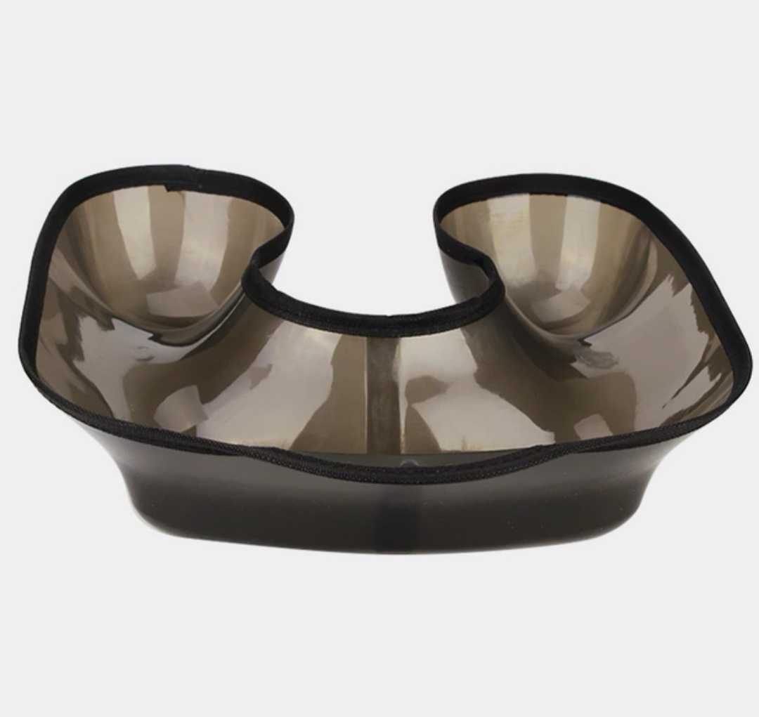 厂家现货美发工具烫染药水槽托盘冷烫药水盆发廊大号塑料防水肩托