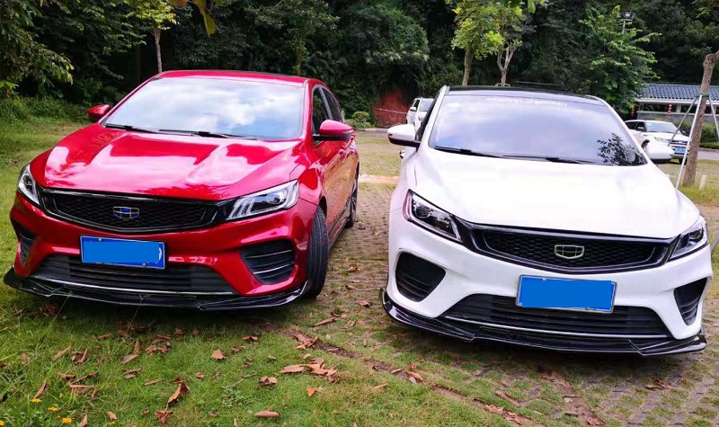 适用吉利缤瑞小包围改装包围前唇后唇后扰流侧裙侧铲中网尾翼排气