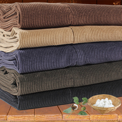 秋冬季男裤裤子棉绒加厚宽松灯草2018年子男直筒粗棉绒裤男棉