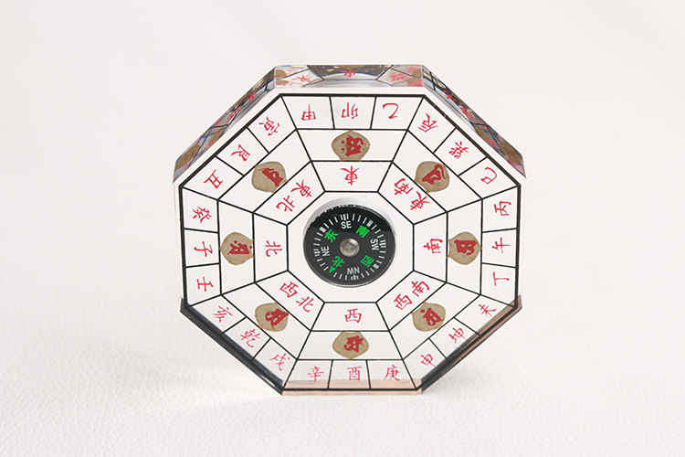 李居明家用风水小罗盘十二生肖八卦吉祥风水物罗经仪指南针测方位