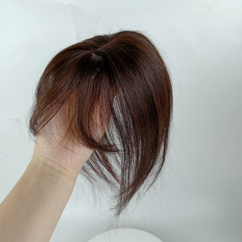 头顶补发片假发女真发空气刘海遮白发蓬松补发块隐形无痕工厂直发