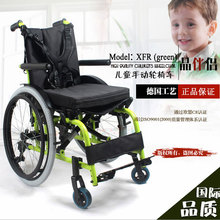 德国工艺高端舒适儿童手动轮椅推车折叠便携伤残脑瘫儿童代步轮椅