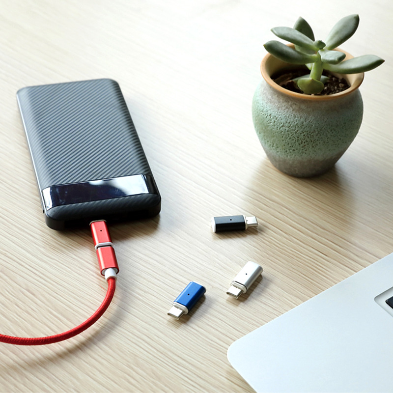 磁吸数据线转接头type-c磁吸转接头 安卓平果磁性转接口 秒变磁吸