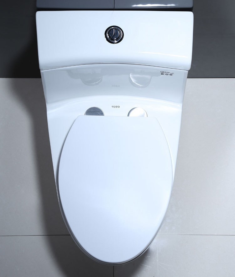 家用大号连体坐便器cw636b超漩冲水加长款马桶带缓降盖板智洁马桶