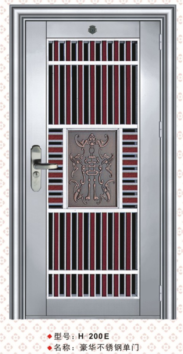 佛山304不锈钢防盗门厂家不锈钢进户门安装家用不锈钢房间门