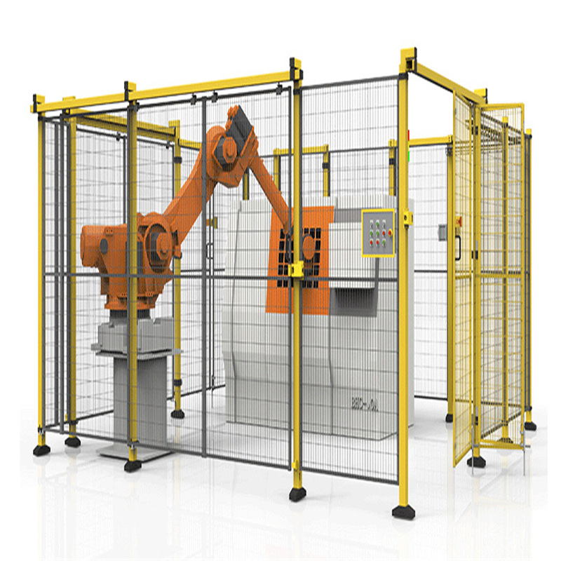 自动化车间隔离防护栏 机器人与自动化护栏 工业机器人防护