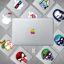 适用MacBook苹果笔记本彩虹Logo笔记本贴专业进口材质贴纸iPad贴