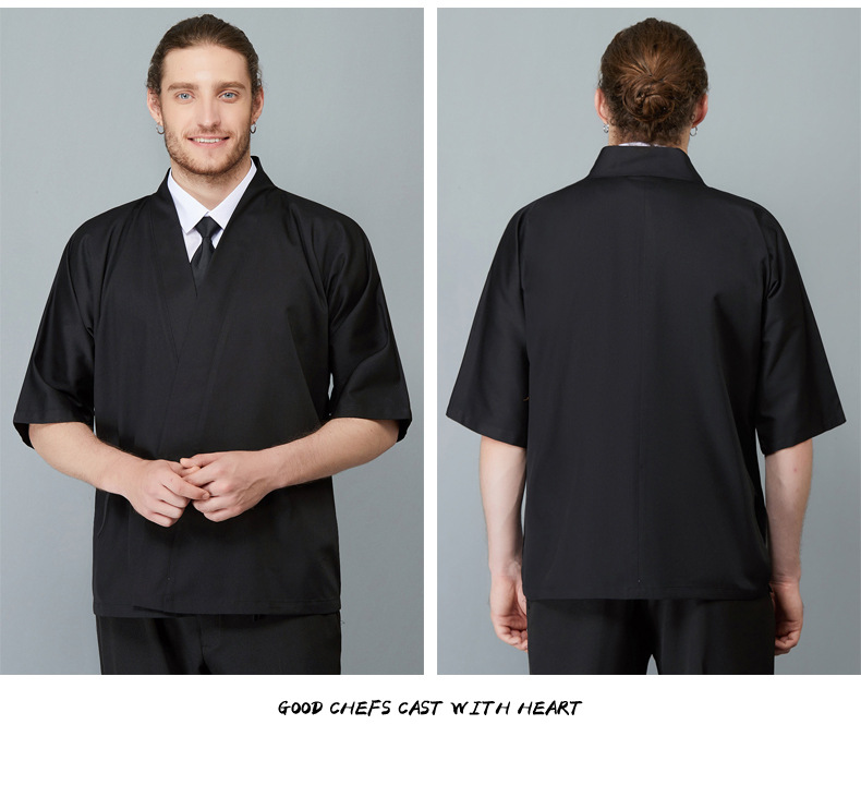 日式厨师工作服韩式料理日本居酒屋寿司店和服秋冬装长袖男女