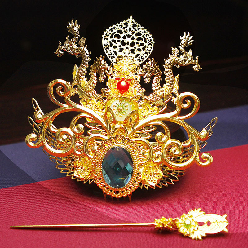 古装凤冠簪子头饰宫廷贵妃造型头冠影楼写真饰品发饰q170工厂直销