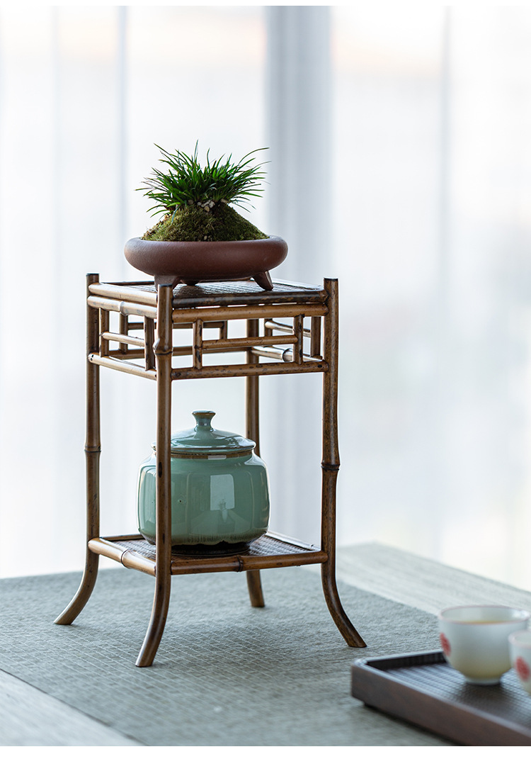 梅鹿竹兰花架花几迷你花架手工茶棚兰花菖蒲棚民宿摆架厂家直销