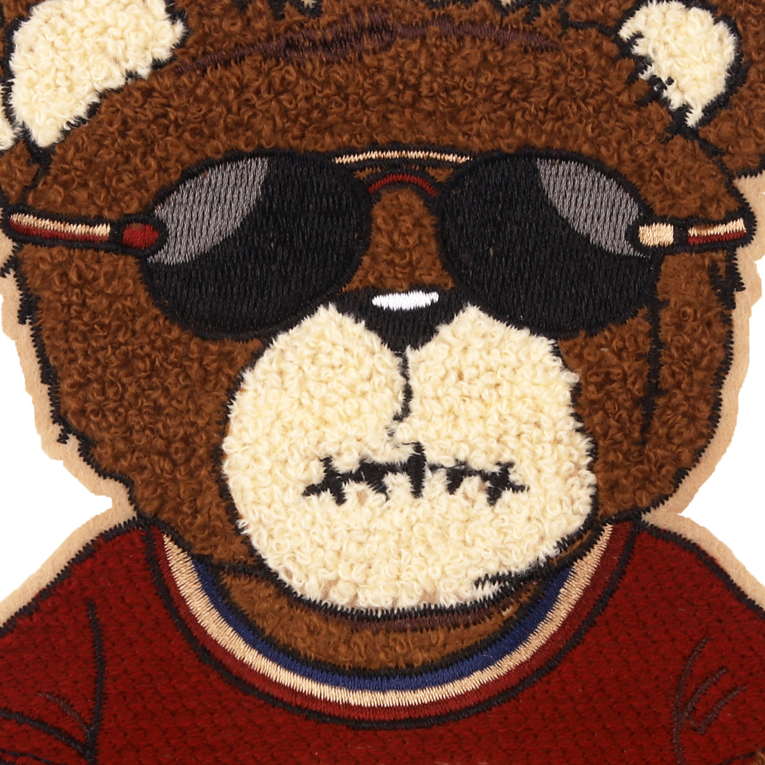 锦纹大号布贴卡通毛巾绣熊刺绣布贴补丁贴服装辅料 大小可定做