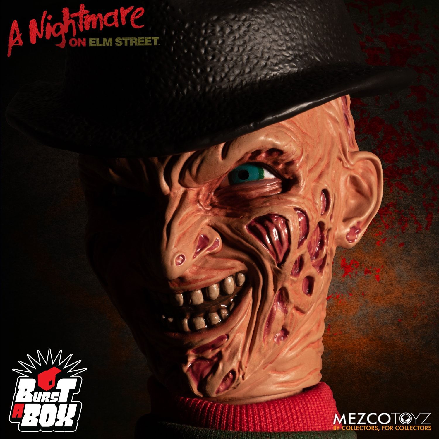 正版mezco 弗莱迪克鲁格 恶作剧弹出盒