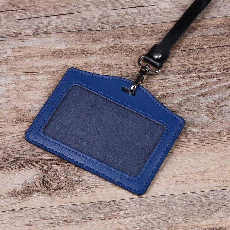 真皮多功能创意工作牌仿皮学生胸卡挂绳证件套证件厂牌批发现货