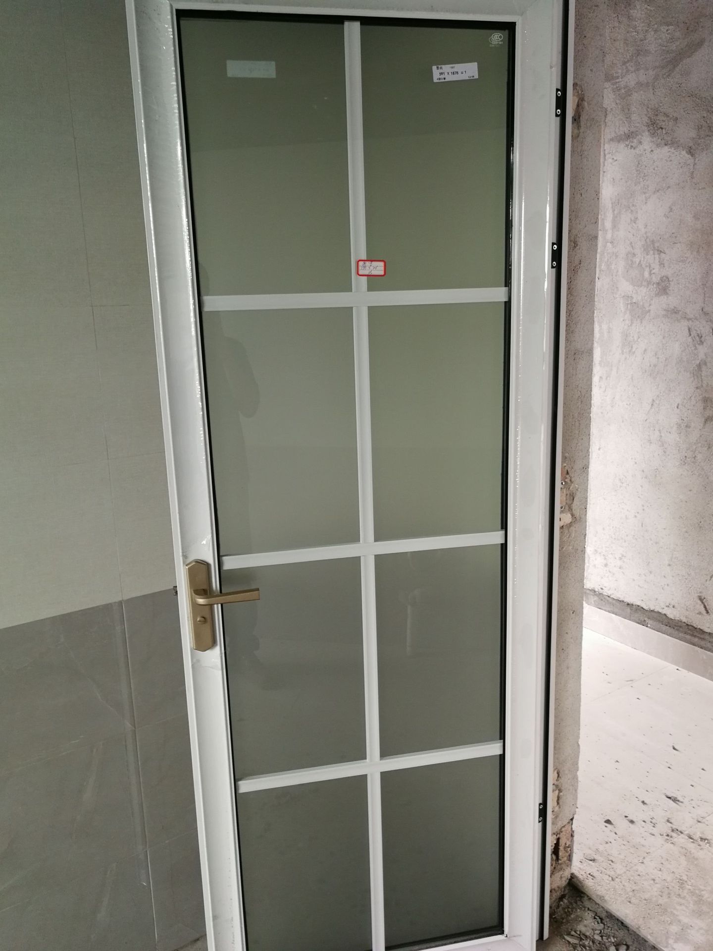 洗手间门钛镁铝合金卫生间厕所门钢化玻璃卫浴门单包双包批发