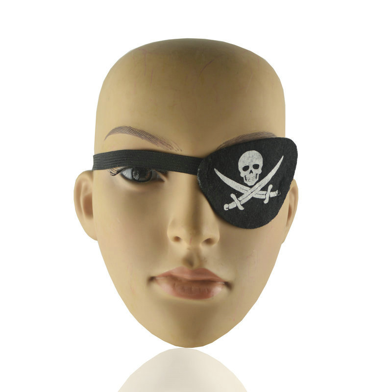 眼罩道具塑料眼罩独眼龙单眼眼罩装饰演出用品表演海盗装扮土匪