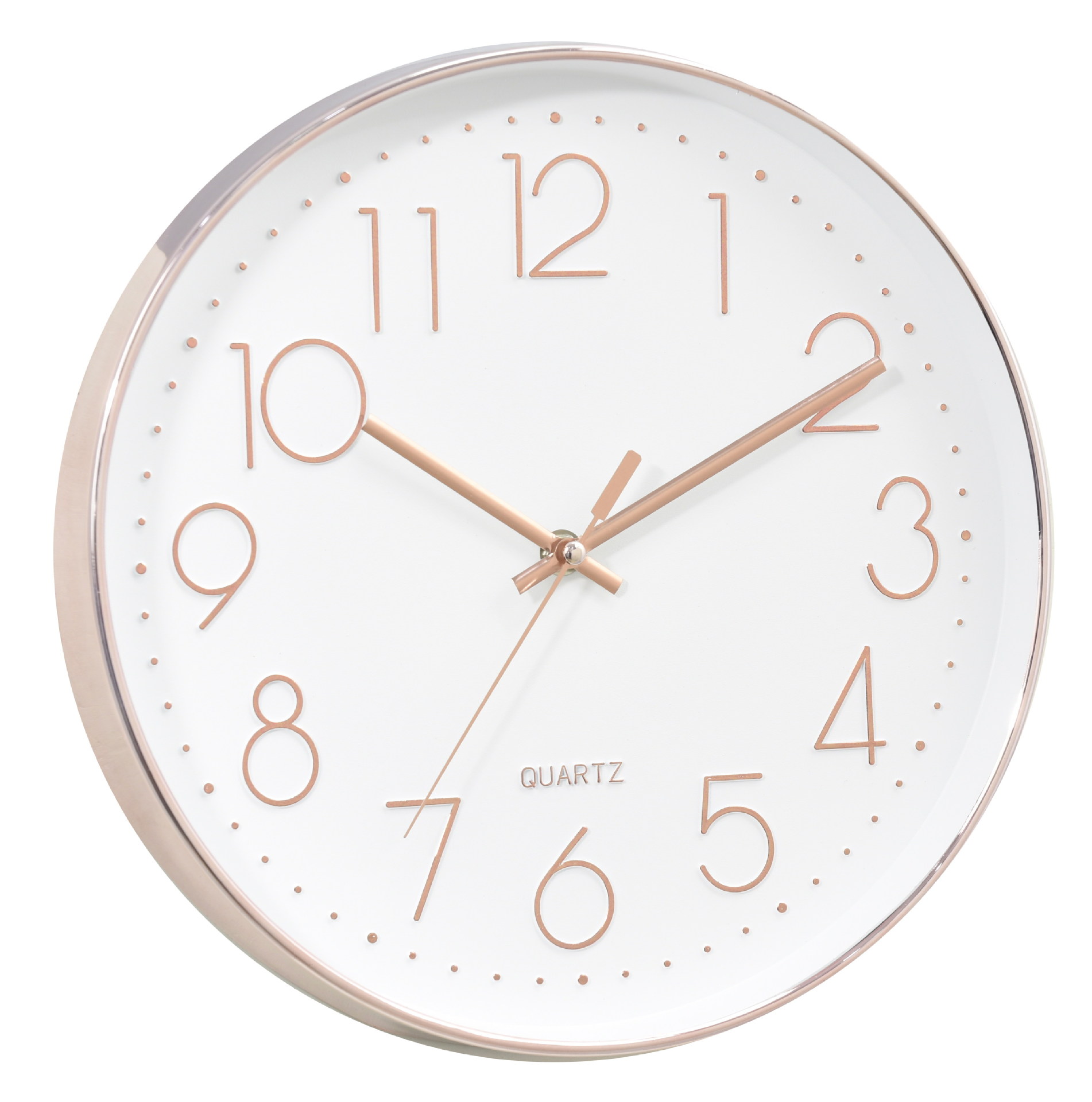 挂钟客厅 指针木欧式电池挂钟 创意卧室 圆形时钟12寸厂家促销