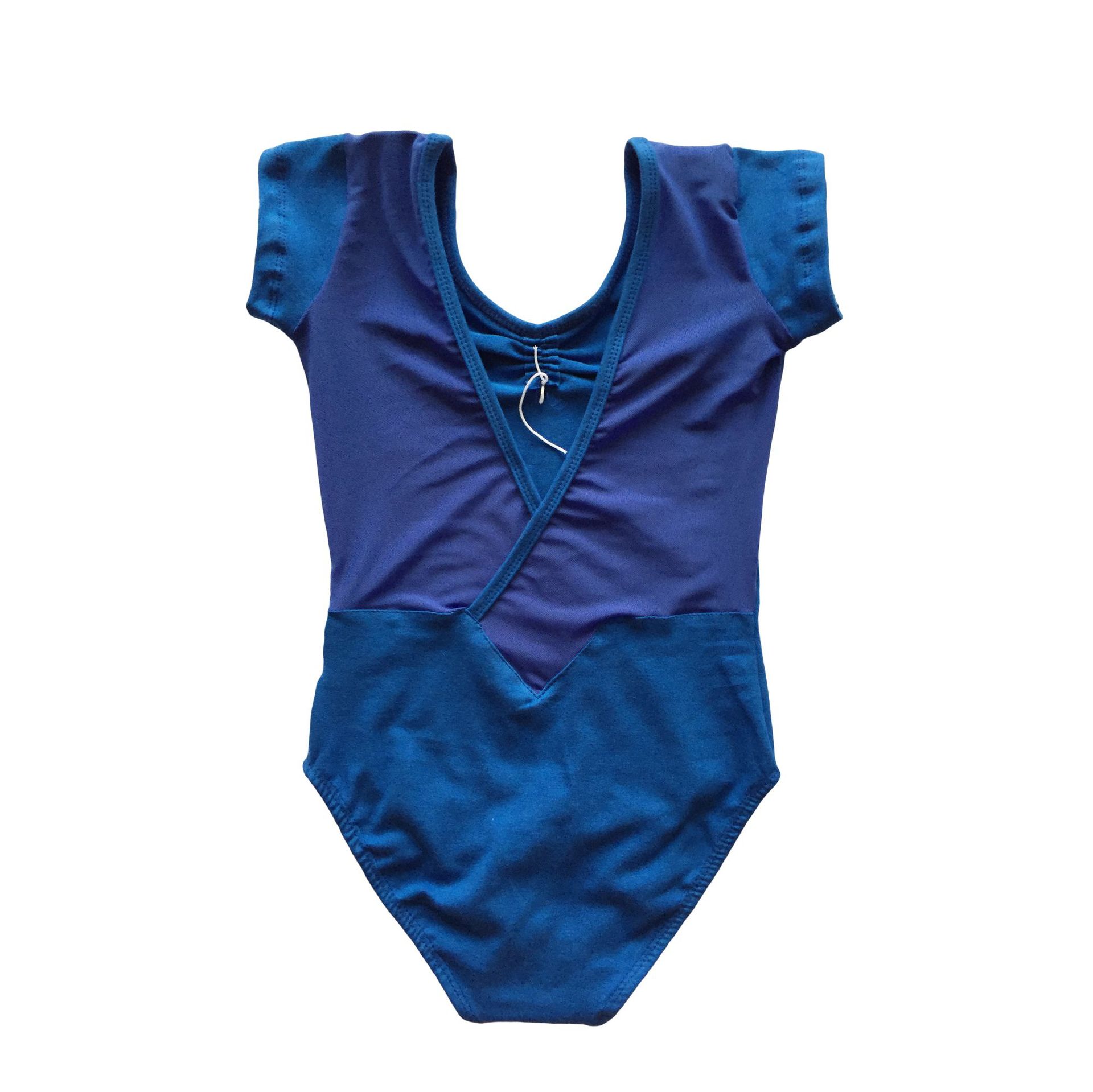 厂家直销儿童舞蹈连体服芭蕾体操服练功服拼纱拼蕾丝体服考级服