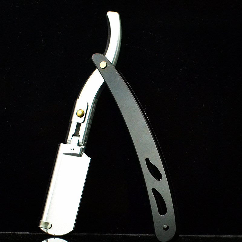 妅牌老式剃刀 刮脸 刮胡子 理发刮胡刀 发廊专用换刃式 理发刀架