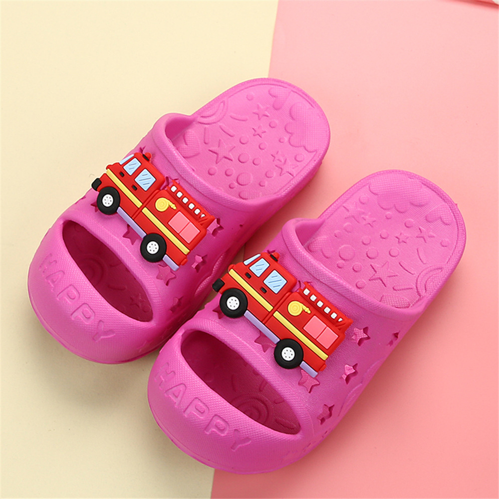 夏季新品儿童拖鞋可爱卡通图案舒适不磨脚小孩拖鞋中小童2-4-7岁