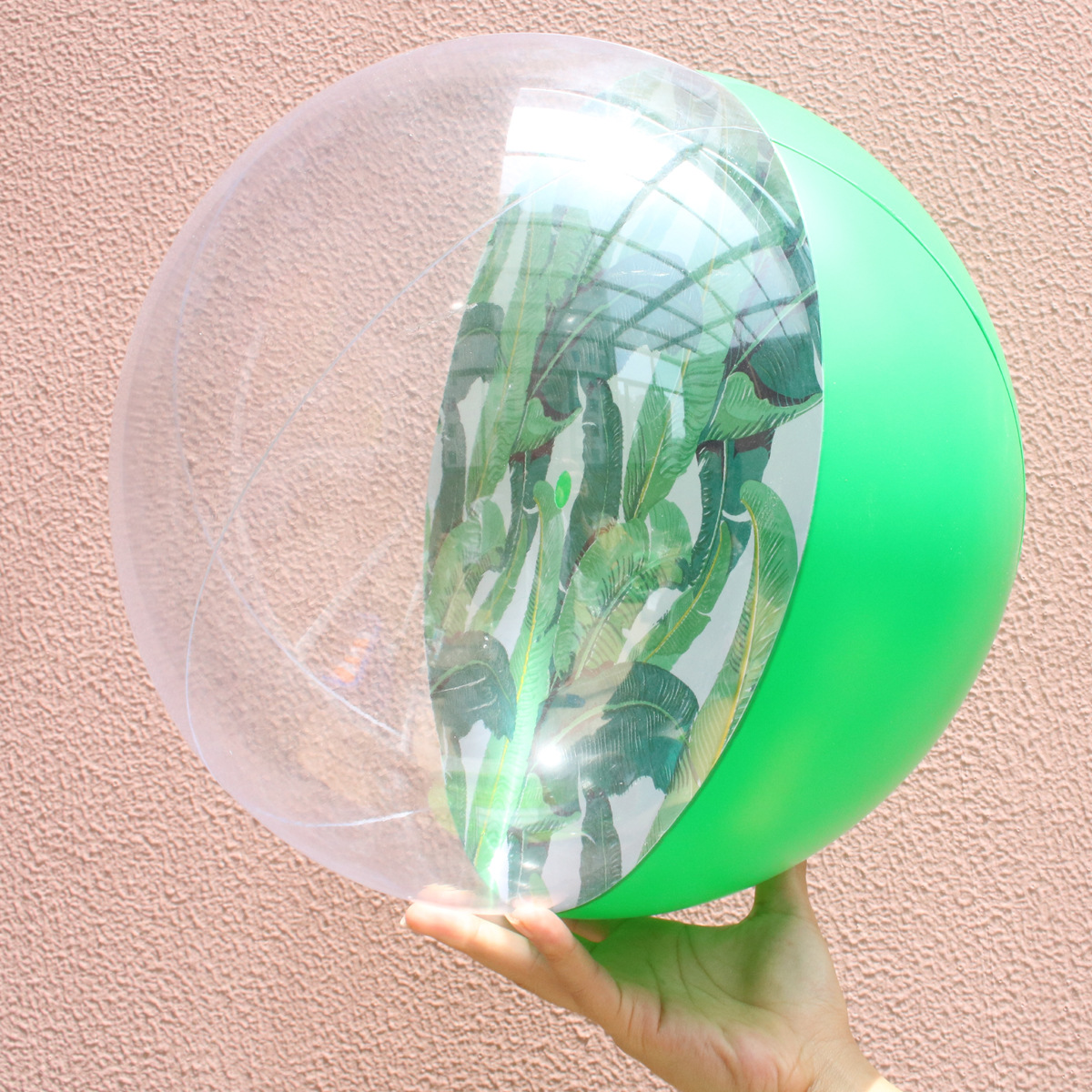 新款现货 pvc充气水果球中球 水果沙滩球 透明球中球玩具