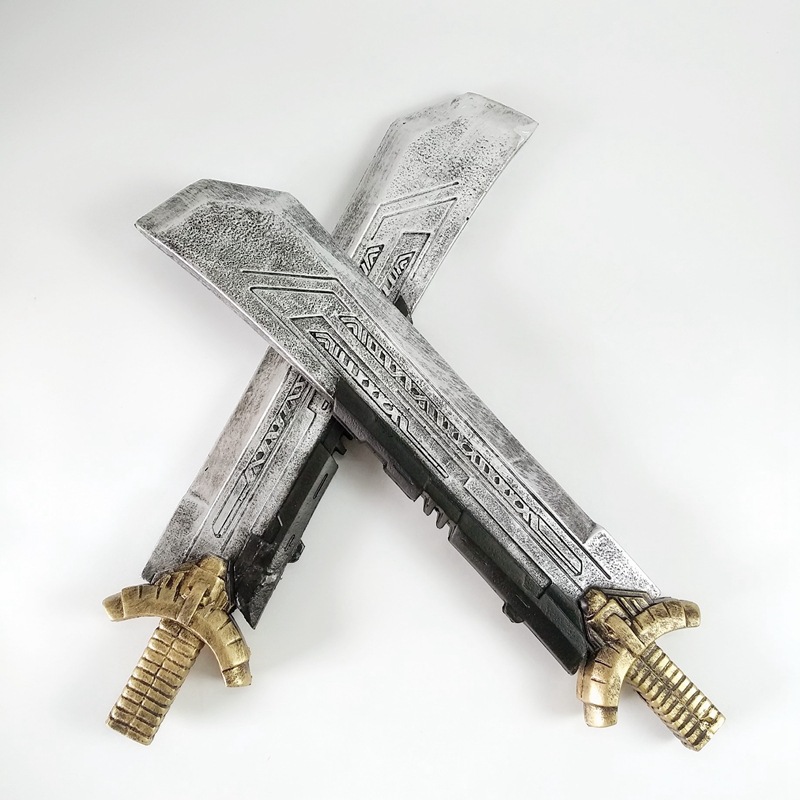 复联4cos灭巴双刃刀双节 漫威影视周边道具1:1灭巴双刃大刀 武器