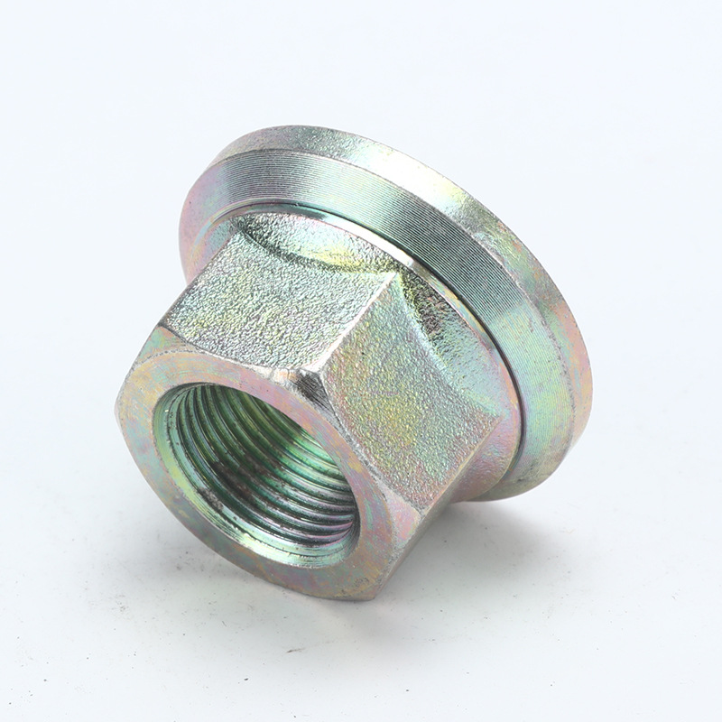 供应六角活动法兰盘螺母带垫法兰面螺母防滑螺帽嵌入式法兰螺母