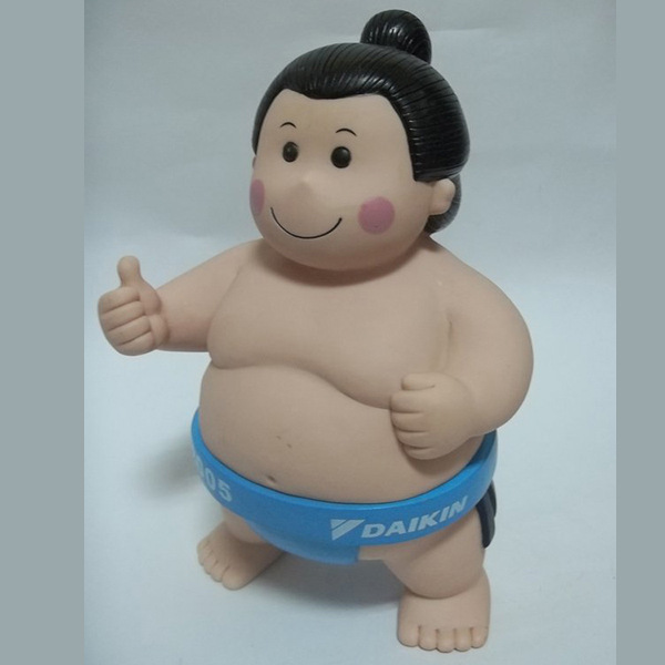 相扑卡通人偶趣味储钱罐肥佬大力士搪胶pvc摆饰存钱筒娃日本摔跤