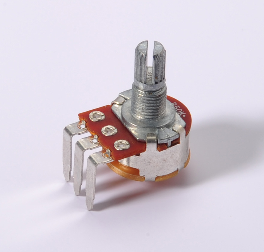 16型大弯b50k带开关电位器 儿童机器人早教机用可调电位器