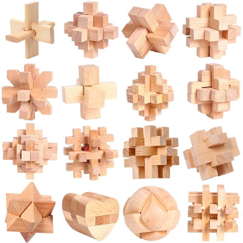 儿童早教益智孔明锁玩具鲁班球鲁班锁地摊爆款积木地推礼品减压